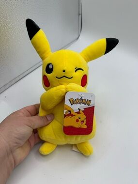Pikachu Winking Pokémon Plush 8” By Jazwares New W/ Tag